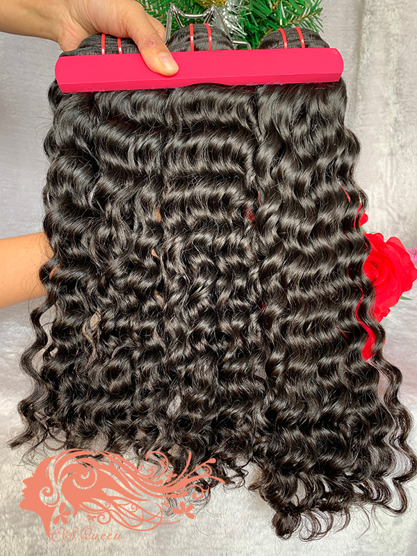 Csqueen 9A Water Wave 7 Bundles Natural Black Color 100% Human Hair